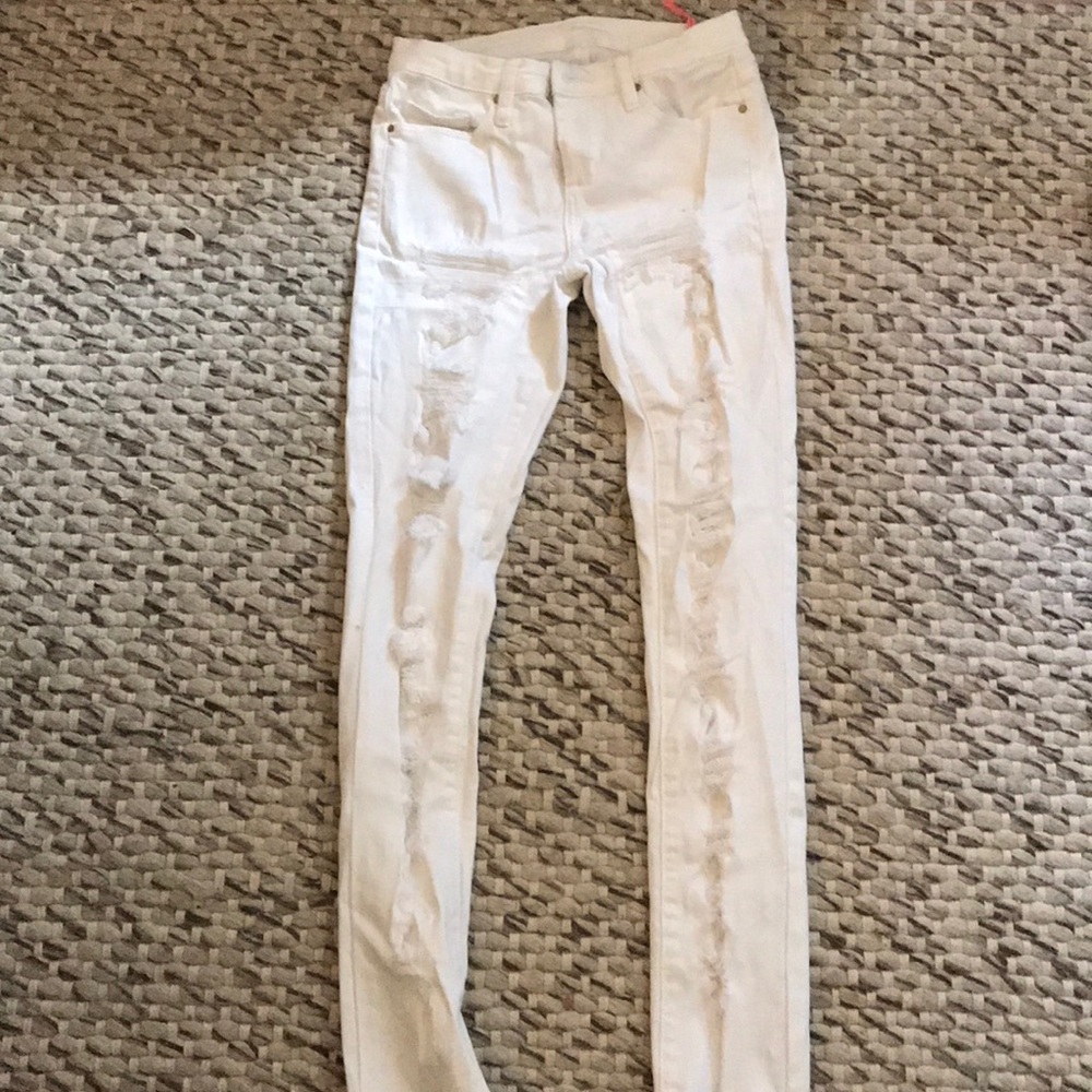 Blank NYC Ripped, White Jeans